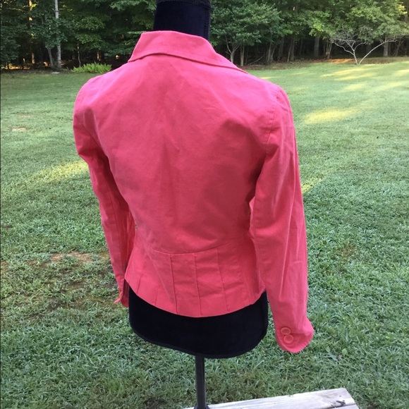 🔥Ann Taylor 6P Pink/Coral Lightweight Jacket 🔥 - Picture 3 of 8